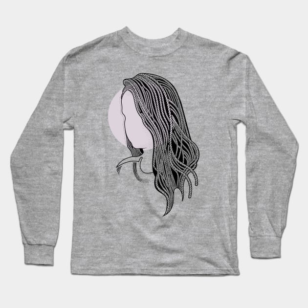 Girl with Rope hairstyle Long Sleeve T-Shirt by Frajtgorski